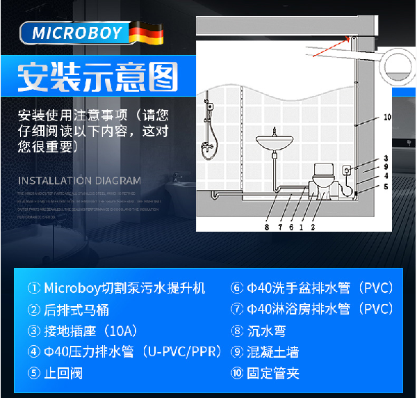 衛(wèi)生間污水提升器 衛(wèi)生間污水提升器